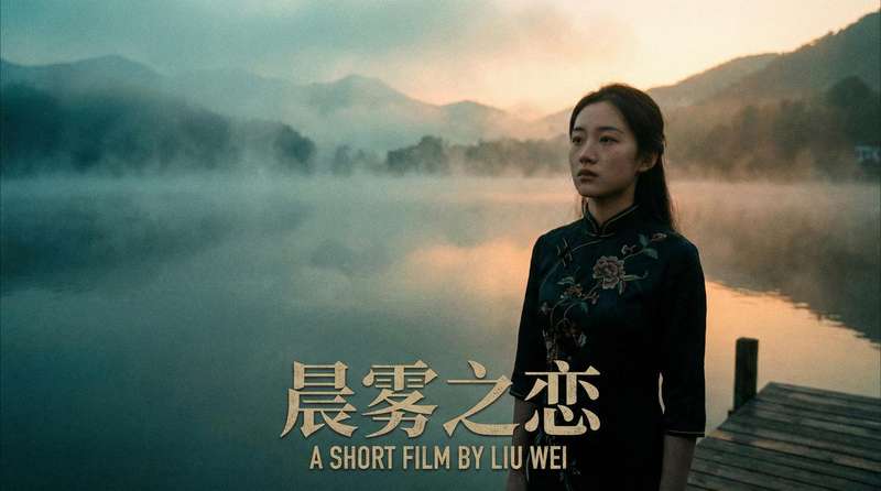 飞机杯原创影视视频湖畔晨曦